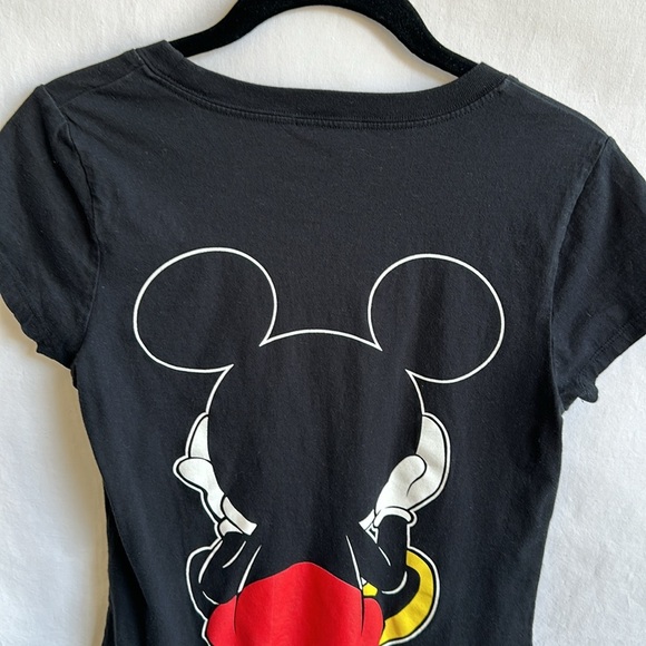Disney black Mickey Mouse coming and going tee, size M - Picture 6 of 8